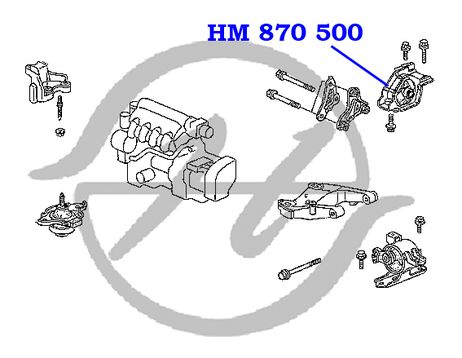 фото Hanse HM870500 Опора двигателя Hanse HM870500 Опора двигателя