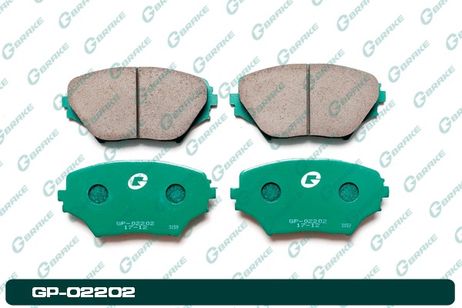 фото G-brake GP02202 Колодки тормозные дисковые | перед | G-brake GP02202 Колодки тормозные дисковые | перед |