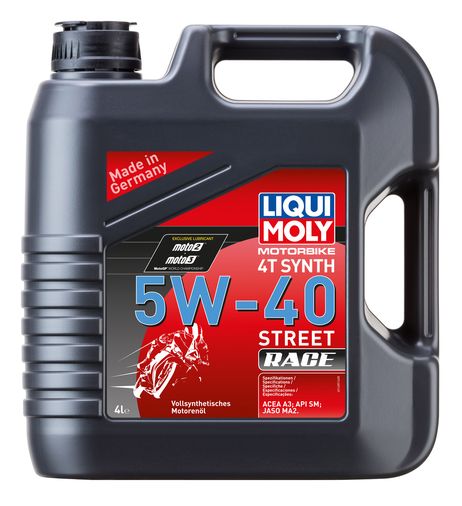 фото Liqui Moly 1685 5w-40 Motorbike 4T Synth Street Race, 4л (синт.мотор.масло) Liqui Moly 1685 5w-40 Motorbike 4T Synth Street Race, 4л (синт.мотор.масло)