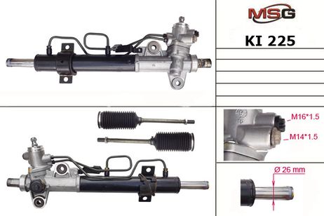 фото MSG KI225 Новая рулевая рейка Hyundai Tiburon 2001-, KIA Cerato 2004-2008, Hyundai Elantra 2000-2006, Hyund MSG KI225 Новая рулевая рейка Hyundai Tiburon 2001-, KIA Cerato 2004-2008, Hyundai Elantra 2000-2006, Hyund