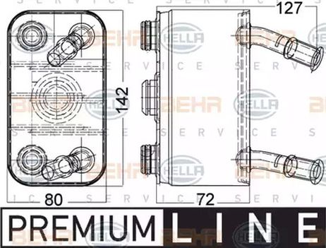 фото Behr-Hella 8MO376756781 Масляный радиатор, двигательное масло Behr-Hella 8MO376756781 Масляный радиатор, двигательное масло