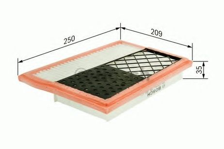 фото Bosch F 026 400 388 Фильтр воздушный Bosch F 026 400 388 Фильтр воздушный