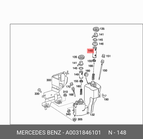 фото Mercedes A0031846101 Фильтр масляный Mercedes A0031846101 Фильтр масляный