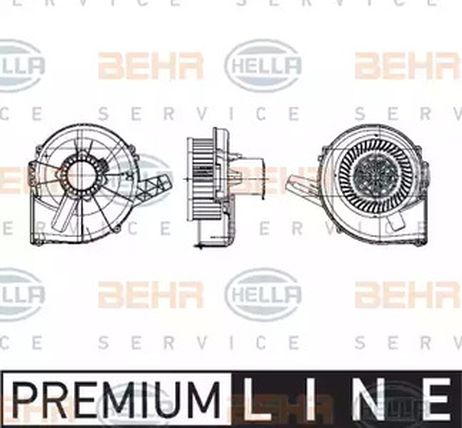 фото Behr-Hella 8EW009157131 Вентилятор салона Behr-Hella 8EW009157131 Вентилятор салона