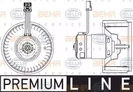 фото Behr-Hella 8EW009157171 Вентилятор салона Behr-Hella 8EW009157171 Вентилятор салона