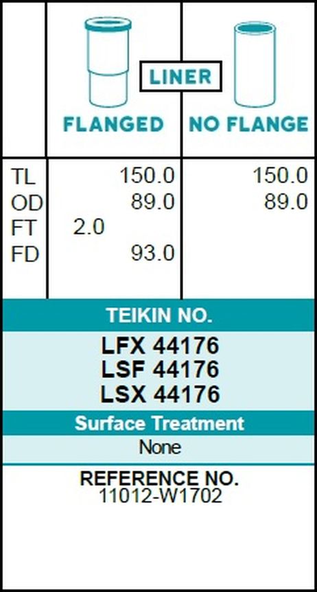 фото Teikin LSX 44176 Гильзы (к-т 4шт) Teikin LSX 44176 Гильзы (к-т 4шт)