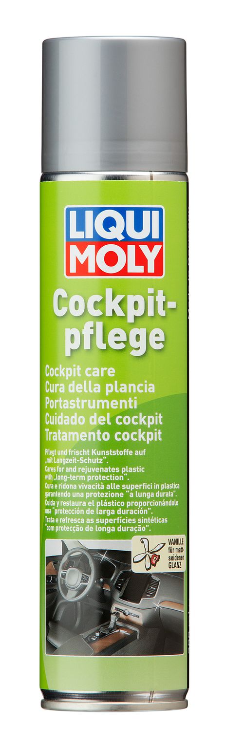 фото Liqui Moly 1598 Средство для ухода за пластиком (ваниль) Cockpit-Pflege Vanille, 300мл Liqui Moly 1598 Средство для ухода за пластиком (ваниль) Cockpit-Pflege Vanille, 300мл