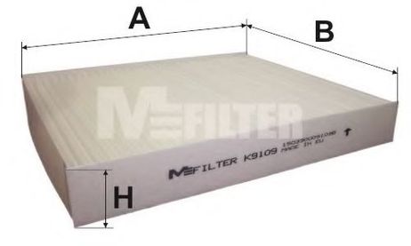 фото MFILTER K9109 Фильтр салона k9109 MFILTER K9109 Фильтр салона k9109
