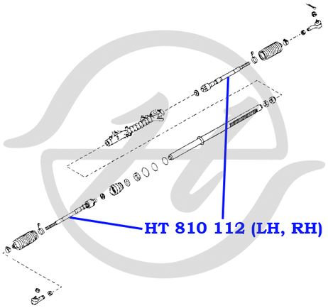 фото Hanse HT810112 Рулевая тяга | перед | Hanse HT810112 Рулевая тяга | перед |