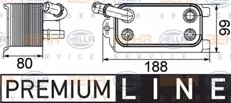 фото Behr-Hella 8MO376747161 масляный радиатор, двигательное масло Behr-Hella 8MO376747161 масляный радиатор, двигательное масло