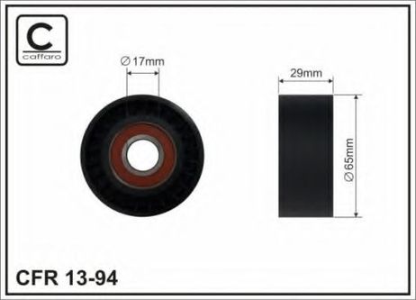 фото Caffaro 13-94 Ролик натяжителя Caffaro 13-94 Ролик натяжителя