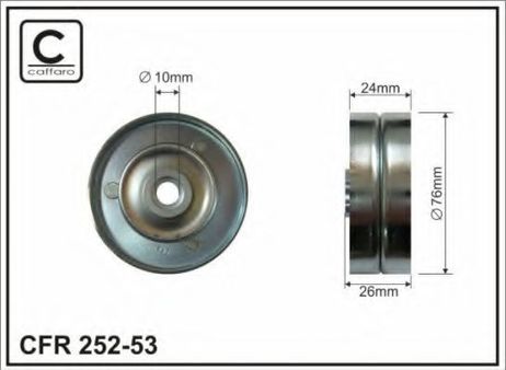 фото Caffaro 252-53 Ролик натяжителя Caffaro 252-53 Ролик натяжителя