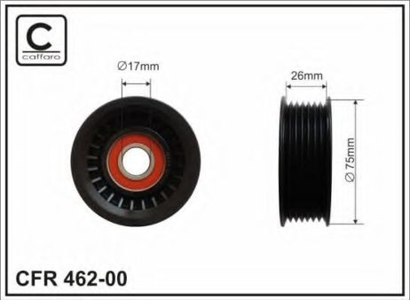 фото Caffaro 462-00 Ролик натяжителя Caffaro 462-00 Ролик натяжителя