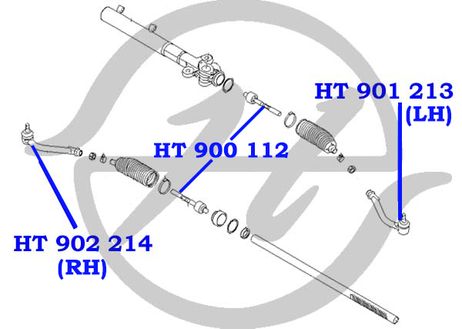 фото Hanse HT901213 Наконечник рулевой тяги | лев | Hanse HT901213 Наконечник рулевой тяги | лев |