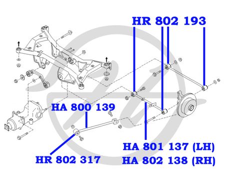 фото Hanse HR802317 Сайлентблок Hanse HR802317 Сайлентблок