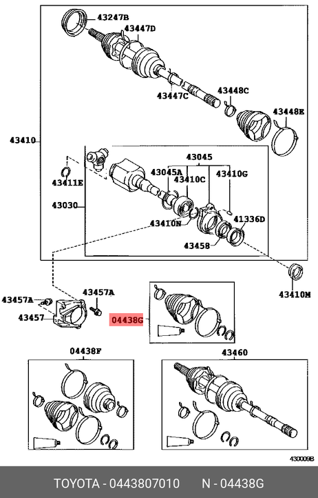 фото Toyota 443807010 Оригинальные запчасти Toyota 443807010 Оригинальные запчасти