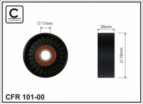 фото Caffaro 10100 Ролик п/клин. ремня buick, che, pont Caffaro 10100 Ролик п/клин. ремня buick, che, pont