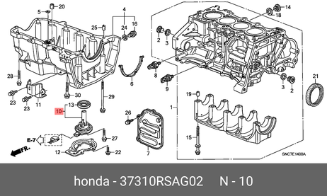 фото Honda 37310-RSA-G02 Датчик уровня масла Honda 37310-RSA-G02 Датчик уровня масла