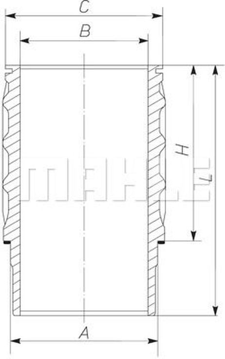 Mahle 061 WN 17 00 Гильза цилиндра