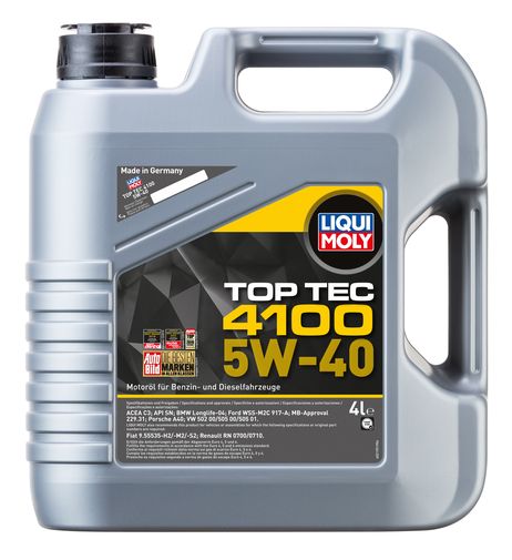 фото Liqui Moly 7547 Снят с производства 5w-40 Top Tec 4100, 4л (НС-синт.мотор.масло) Liqui Moly 7547 Снят с производства 5w-40 Top Tec 4100, 4л (НС-синт.мотор.масло)