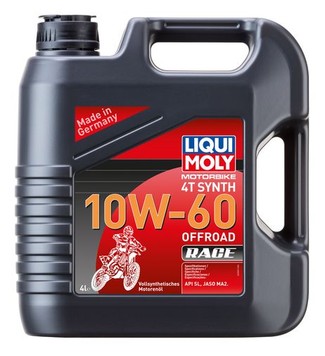 фото Liqui Moly 3054 10w-60 Motorbike 4T Synth Offroad Race, 4л (синт.мотор.масло) Liqui Moly 3054 10w-60 Motorbike 4T Synth Offroad Race, 4л (синт.мотор.масло)