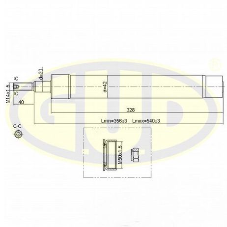 фото GUD GSA664014 Амортизатор ПЕР масл VW golf ii/jetta II | перед лев | GUD GSA664014 Амортизатор ПЕР масл VW golf ii/jetta II | перед лев |