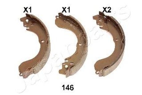 фото Japanparts GF146AF Колодки тормозные барабанные | зад | Japanparts GF146AF Колодки тормозные барабанные | зад |