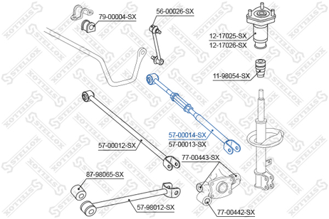 фото Stellox 57-00014-SX Рычаг зад. подв. зад.л. Toyota Camry 2. | лев | Stellox 57-00014-SX Рычаг зад. подв. зад.л. Toyota Camry 2. | лев |
