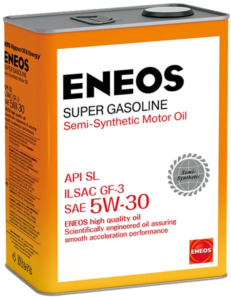 фото Eneos OIL1361 5w-30 Super Gasoline SL 4л (полусинт. мотор. масло) Eneos OIL1361 5w-30 Super Gasoline SL 4л (полусинт. мотор. масло)