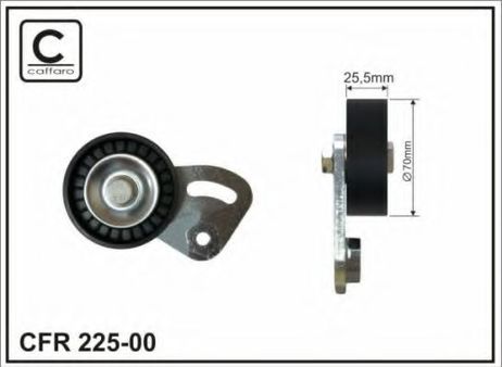 фото Caffaro 225-00 Промежуточный ролик ремня Caffaro 225-00 Промежуточный ролик ремня