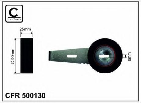 фото Caffaro 500 130 Промежуточный ролик ремня Caffaro 500 130 Промежуточный ролик ремня