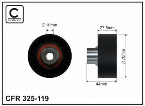 фото Caffaro 325-119 Промежуточный ролик ремня Caffaro 325-119 Промежуточный ролик ремня
