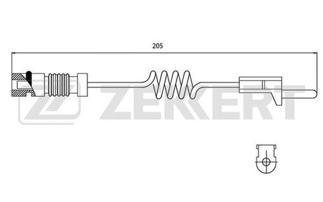 Zekkert BS-8014 Датчик износа тормозных колодок