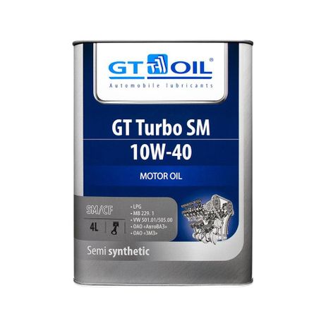 фото Gt oil 8809059407028 Масло моторное полусинтетическое 10w-40 GT Turbo SM, 4л Gt oil 8809059407028 Масло моторное полусинтетическое 10w-40 GT Turbo SM, 4л