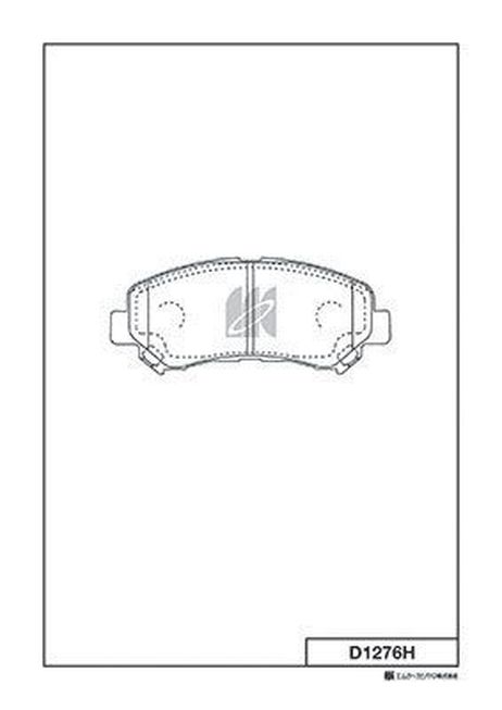 Kashiyama D1276H Колодки тормозные дисковые | перед |