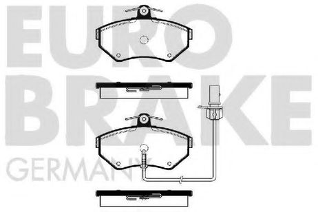 фото EUROBRAKE 5502224756 Колодки тормозные дисковые | перед | EUROBRAKE 5502224756 Колодки тормозные дисковые | перед |