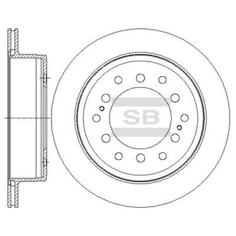 Sangsin SD4027 Диск тормозной (42431-60311) | зад |