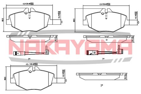 фото Nakayama HP8431NY Колодки тормозные Nakayama HP8431NY Колодки тормозные