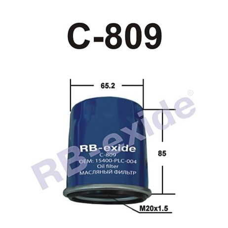 фото Rb-exide C809 Фильтр масляный Rb-exide C809 Фильтр масляный