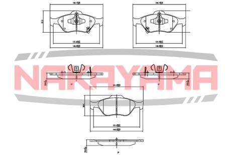 фото Nakayama HP8422NY Колодки тормозные Nakayama HP8422NY Колодки тормозные