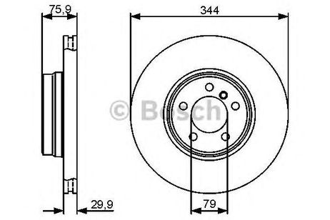 фото Bosch 986479475 Диск тормозной Bosch 986479475 Диск тормозной