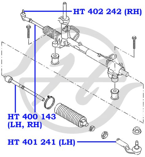 фото Hanse HT401241 Наконечник рулевой тяги | лев | Hanse HT401241 Наконечник рулевой тяги | лев |