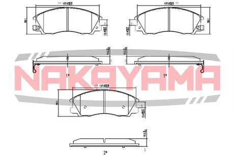 фото Nakayama HP8494NY Колодки тормозные Nakayama HP8494NY Колодки тормозные