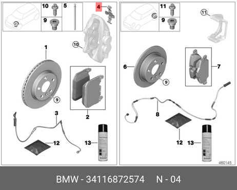фото BMW 34116872574 Ремонтный комплект пружины BMW 34116872574 Ремонтный комплект пружины