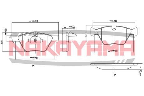 фото Nakayama HP8330NY Колодки тормозные Nakayama HP8330NY Колодки тормозные