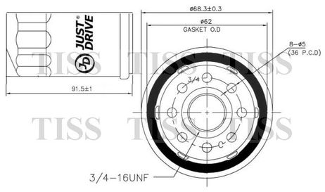 фото JD JFM0012 Фильтр масляный JD JFM0012 Фильтр масляный