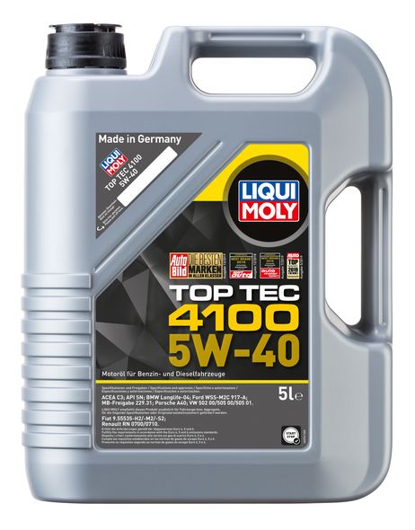 фото Liqui Moly 9511 5w-40 Top Tec 4100, 5л (НС-синт.мотор.масло) Liqui Moly 9511 5w-40 Top Tec 4100, 5л (НС-синт.мотор.масло)