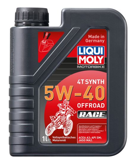 фото Liqui Moly 3018 5w-40 Motorbike 4T Synth Offroad Race, 1л (синт.мотор.масло) Liqui Moly 3018 5w-40 Motorbike 4T Synth Offroad Race, 1л (синт.мотор.масло)