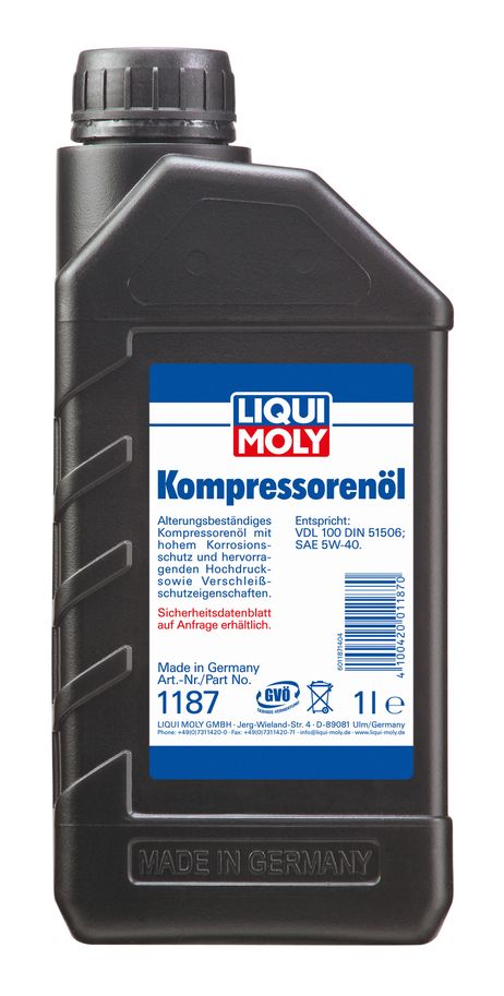 фото Liqui Moly 1187 Kompressorenoil, 1л (НС-синт.компрес.масло) Liqui Moly 1187 Kompressorenoil, 1л (НС-синт.компрес.масло)