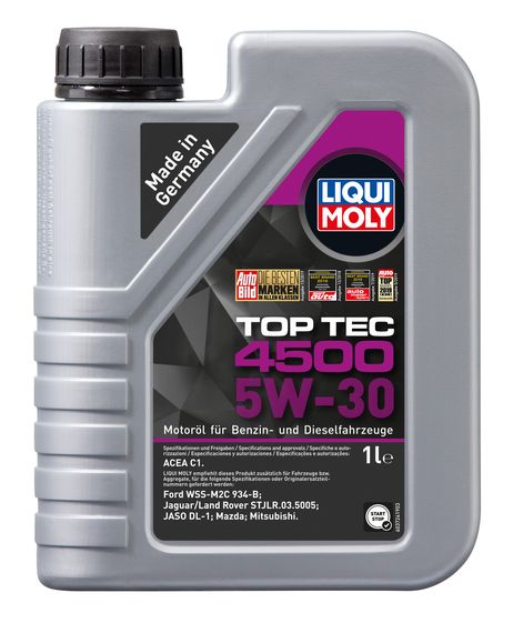 фото Liqui Moly 2317 5w-30 Top Tec 4500, 1л (HC-синт.мотор.масло) Liqui Moly 2317 5w-30 Top Tec 4500, 1л (HC-синт.мотор.масло)
